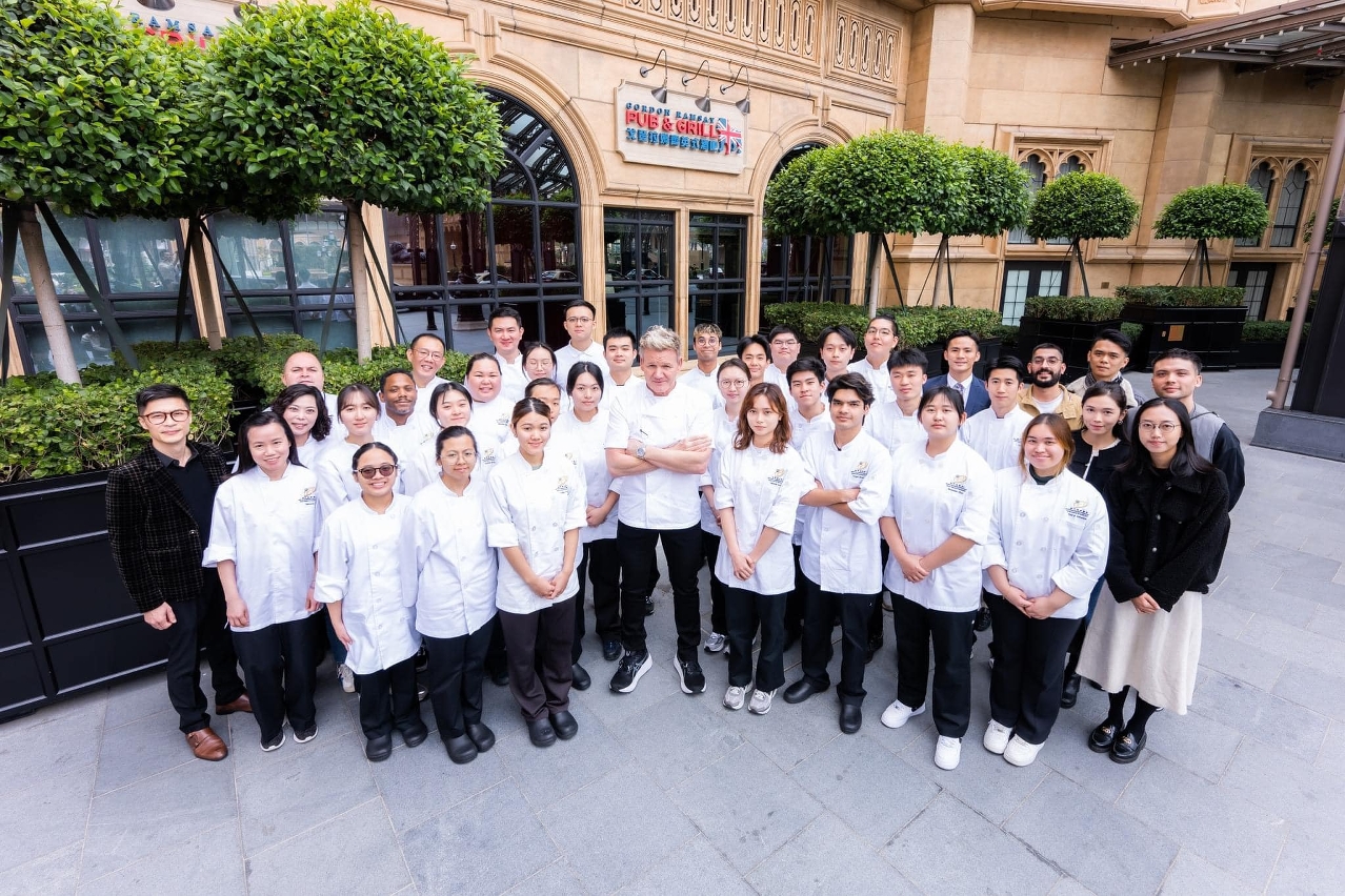 澳門旅遊學院學生與星級名廚戈登拉姆齊對話