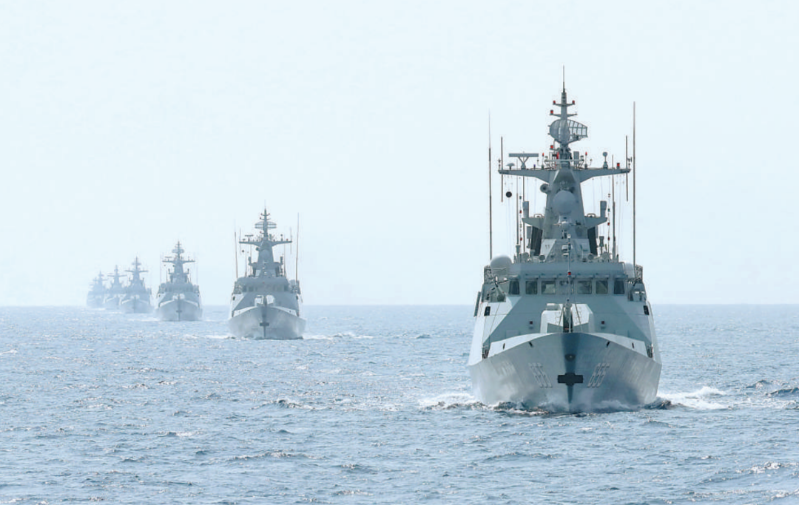 解放軍報：北部戰區黃石艦例行訓練時突接到命令，轉入跟蹤監視外艦，全艦進入戰鬥部署