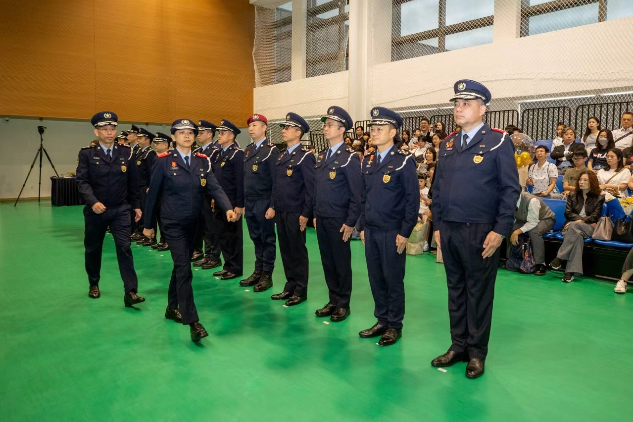（28日）治安警察局舉行首席警員晉升儀式
