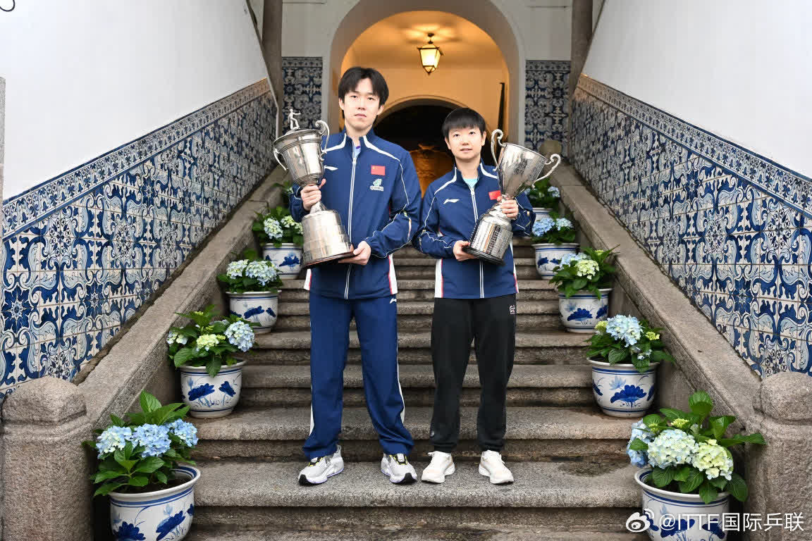 「2026年澳門國際乒聯男子及女子世界盃 ─ 由銀河娛樂集團呈獻」王楚欽孫穎莎稱王封后 